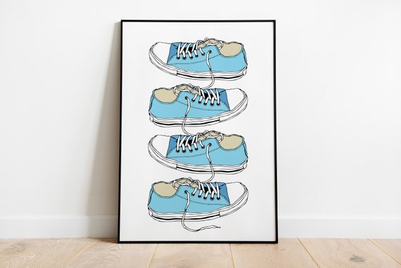converse shoe print