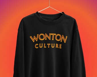 Sudadera Wonton Crewneck / Sudadera de comida divertida / Unisex