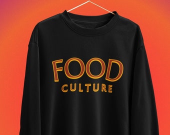 Food Culture Sudadera Crewneck / Sudadera de comida divertida / Unisex
