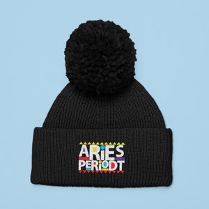 Aries hat, Aries Birthday hat, Aries Periodt beanie