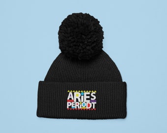 Aries hat, Aries Birthday hat, Aries Periodt beanie