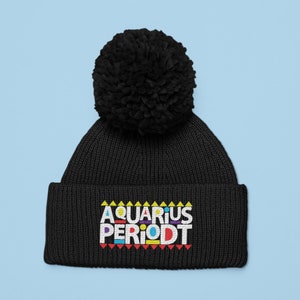 Aquarius hat, Aquarius Birthday hat, Aquarius Periodt beanie