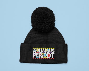 Aquarius hat, Aquarius Birthday hat, Aquarius Periodt beanie