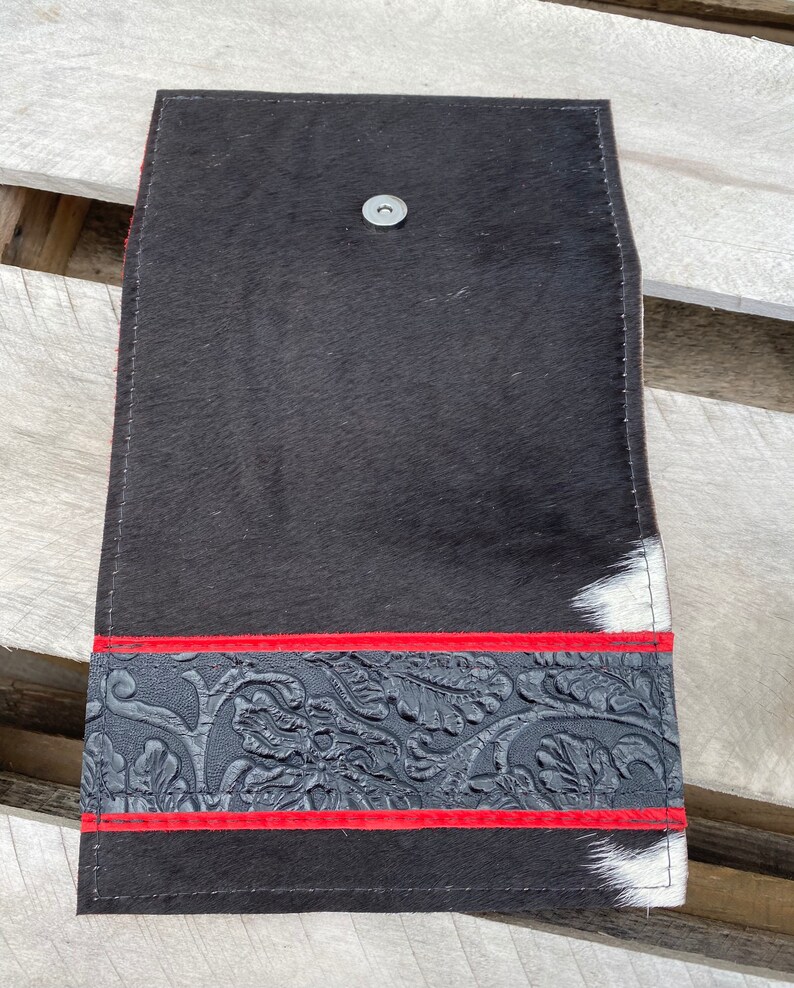 Black and red wallet