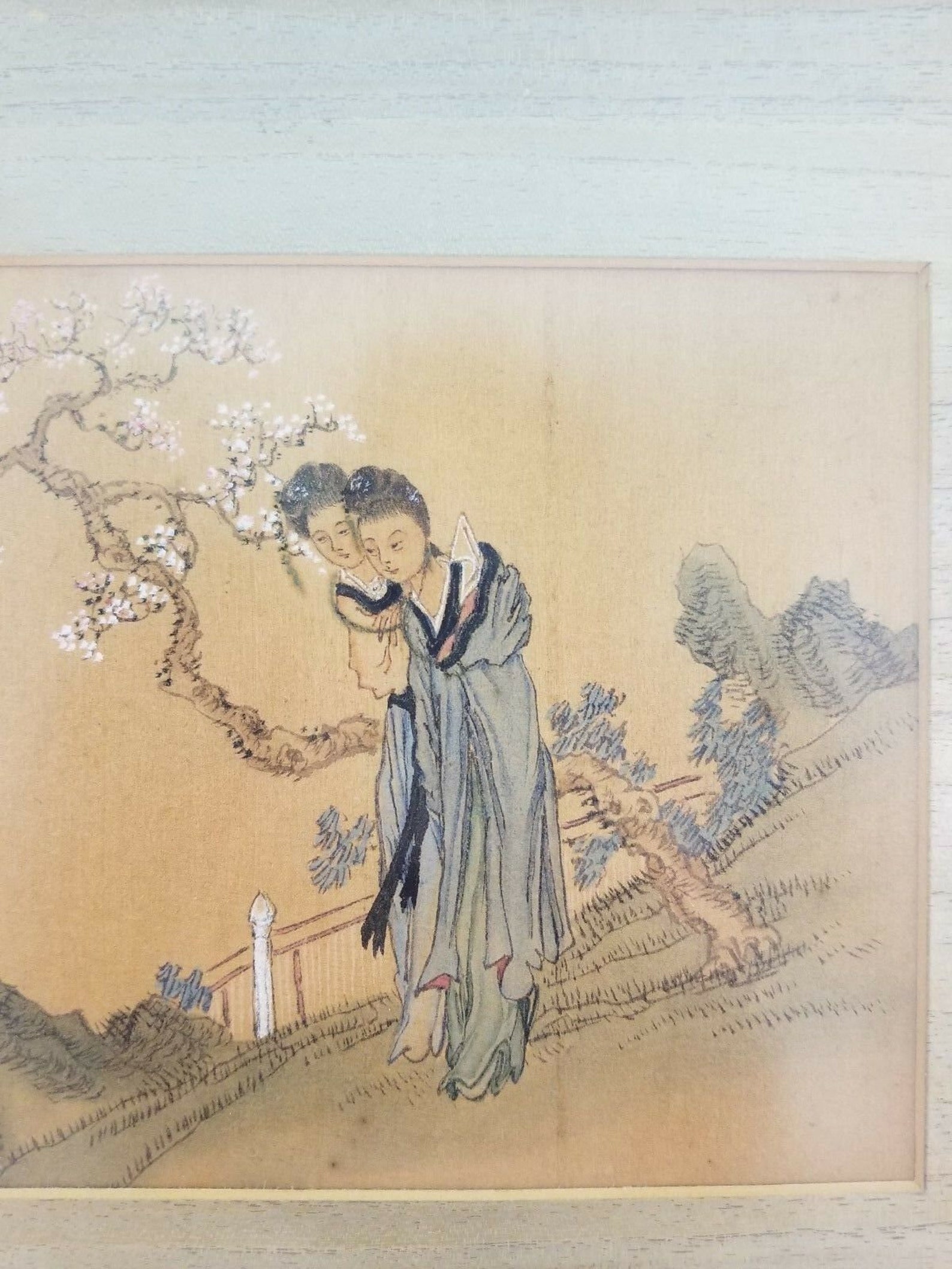 Incredibly Unique And Delicate Chinese Painting Of Two Women Etsy