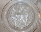 Authentic LARGE FRENCH LaLique Crystal Bowl Cote dOr 1100500 Amazing Condition