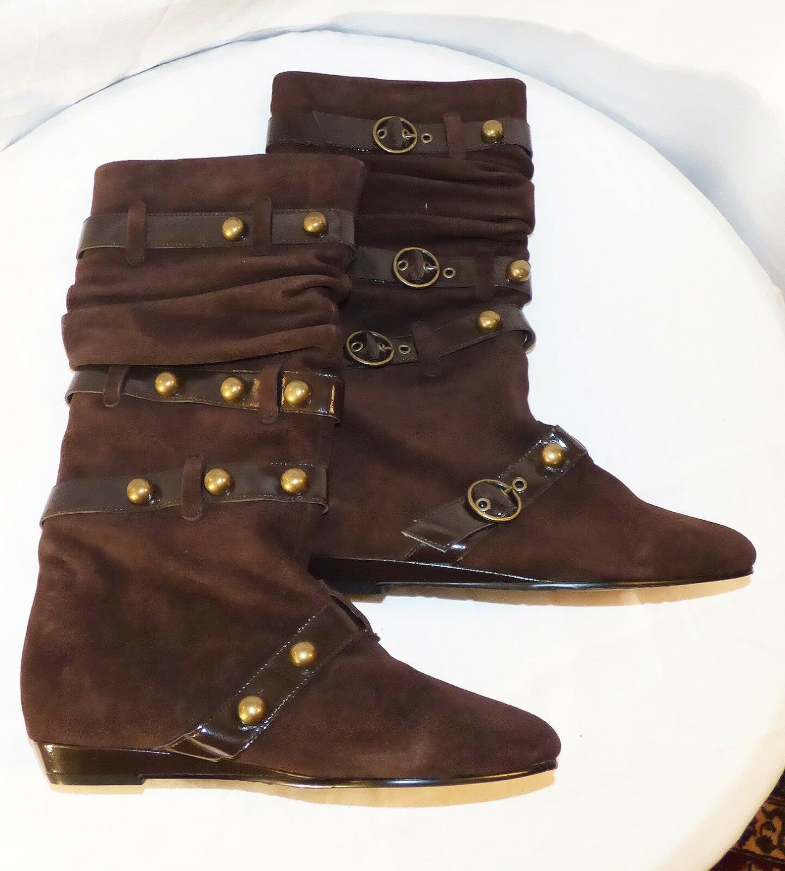 Authentic Betsey Johnson Leather Boots Knee High Sz 7.5 Very Etsy