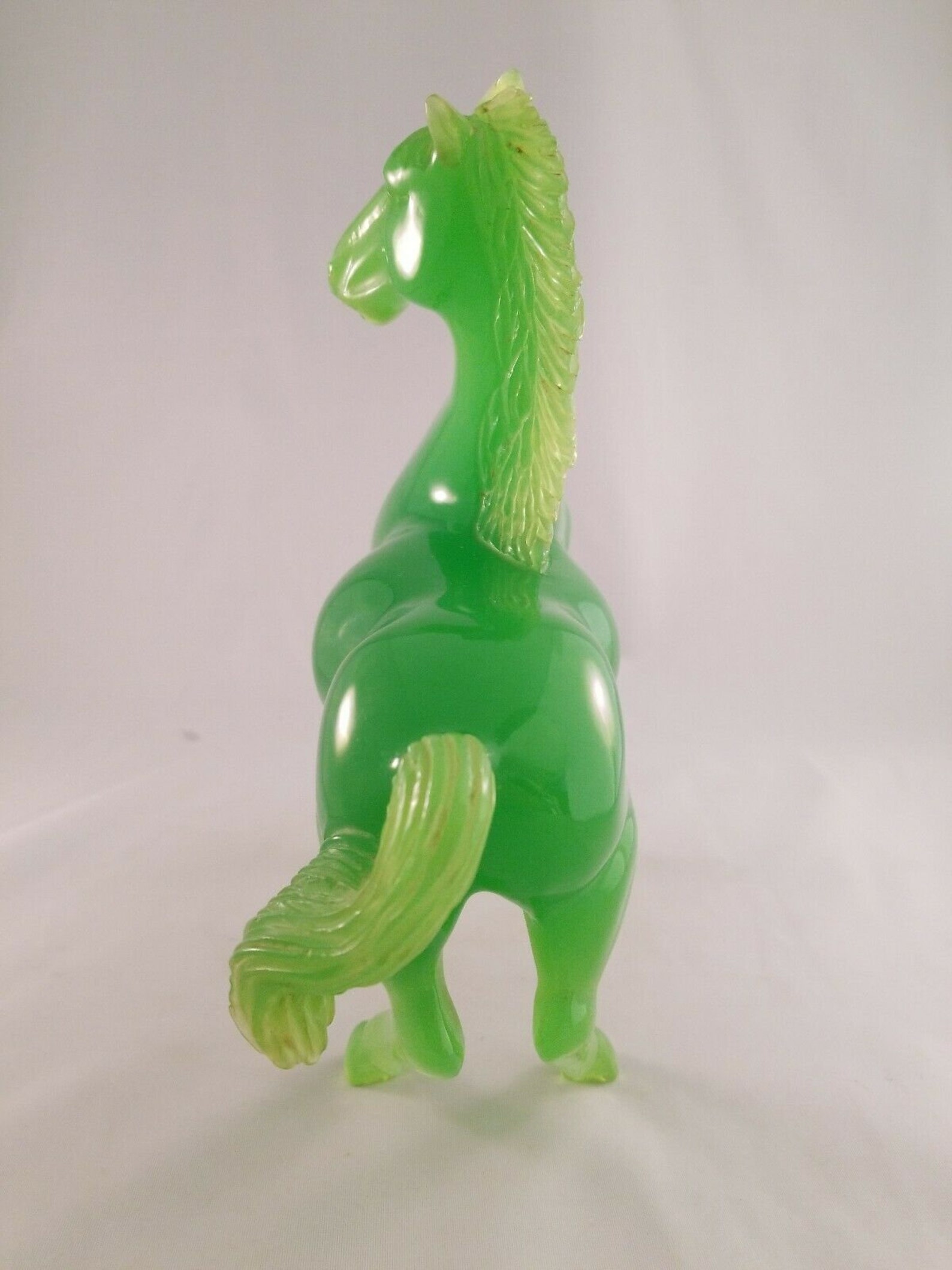 Green Resin Horse Statue Etsy