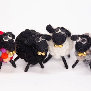 Wool Felt Ball Sheep