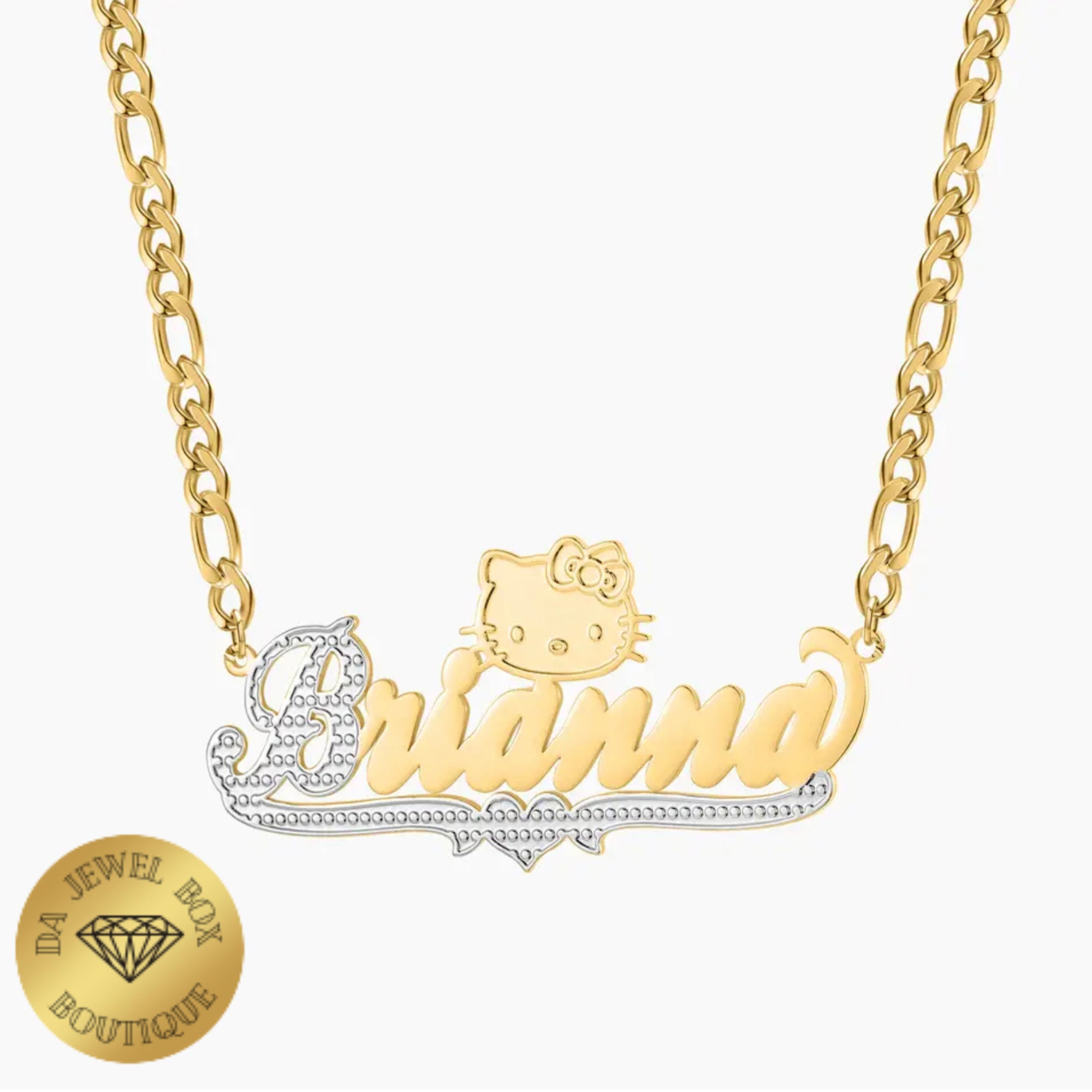 Hello Kittys Plated Name Necklace