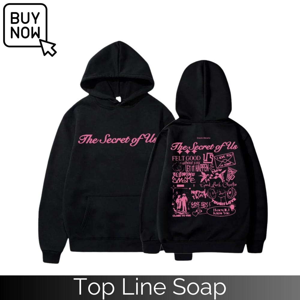Gracie Abrams Hoodie - Aesthetic Hoodie - The Secret Of Us Hoodie - Harajuku Hoodie - Y2K Hoodie - Unisex Hoodie Moderndaydecors