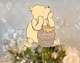 Classic Winnie the Pooh Centerpiece Sticks, Winnie the Pooh Baby Shower, Winnie the Pooh Party Decorations