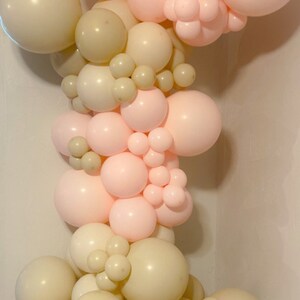 Blush Balloon Garland Kit, Blush Baby Shower Balloon Garland, BOHO Balloon Garland, Neutral Balloon Garland, DIY Balloon Garland Kit,