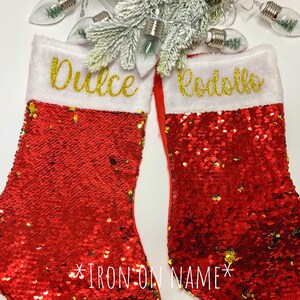 Stocking iron on name, Stocking iron on, name iron on, DIY personalized stocking, Personalized heat transfer