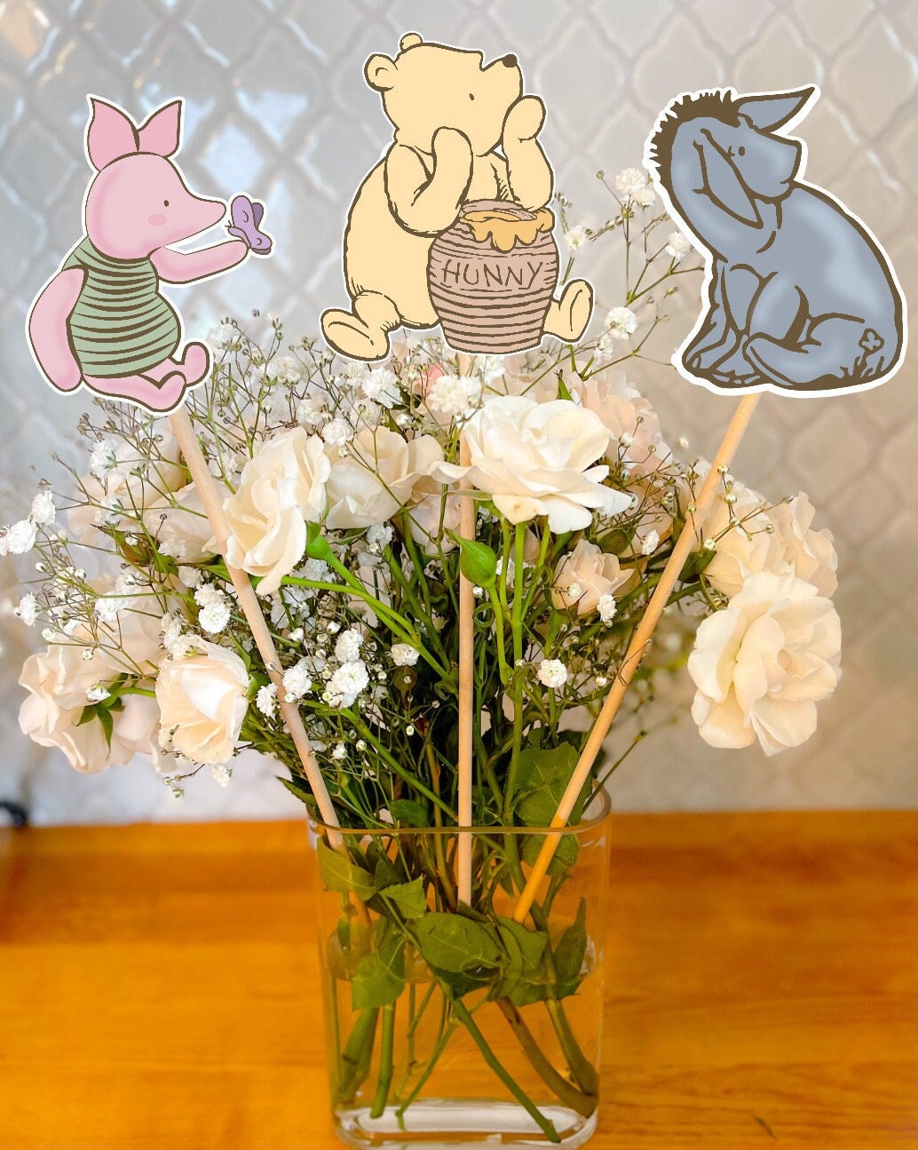 Classic Winnie the Pooh and Friends Centerpiece SticksWinnie the Pooh Baby Shower Winnie the Pooh Party DecorationsPooh