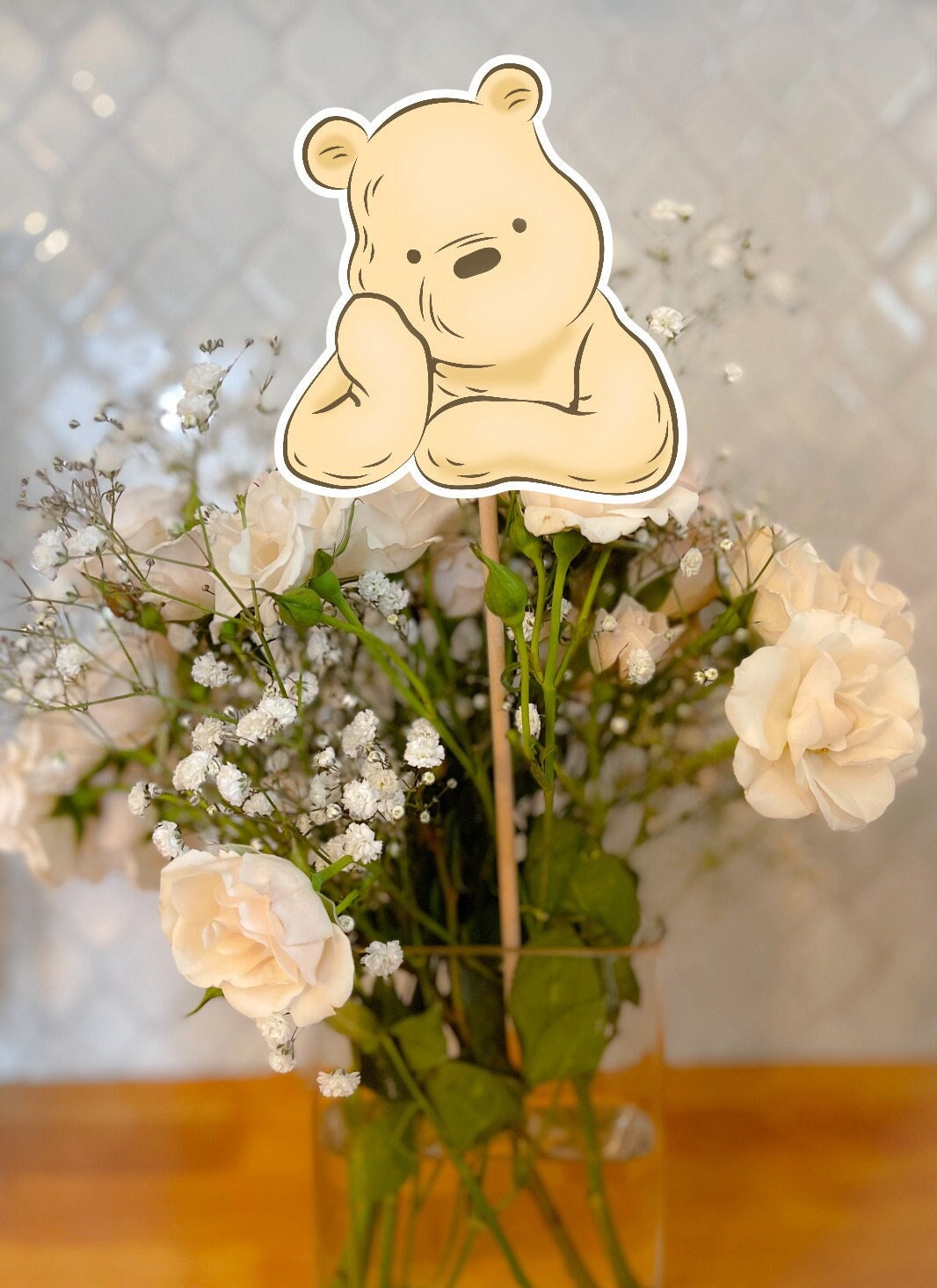 Classic Winnie the Pooh Centerpiece Sticks Winnie the Pooh Baby Shower Winnie the Pooh Party Decorations