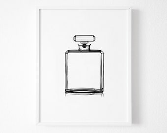Chanel Coco Mademoiselle Print Instant Download Gold Foil Etsy