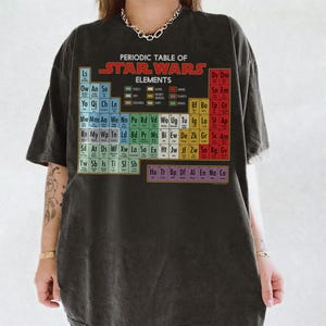 Star Wars Periodic Table of Elements Graphic Shirt, Star Wars Celebration, Galaxy's Edge, Star Wars Day, Walt Disney World, Disneyland Tee