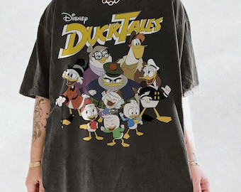 Disney DuckTales Group Shot Logo Shirt, Scrooge McDuck, Huey, Dewey, and Louie Duck, Disneyland Family Matching Shirt, Epcot Theme Park Tee