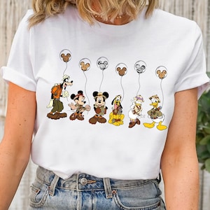 Disney Animal Kingdom Shirt, Mickey And Friends Tee, Disney Safari Mode Shirt,Disney Family Vacation Matching Shirt, Disneyland Balloons Tee