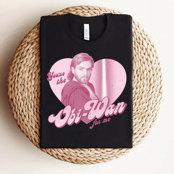 Star Wars Valentines Obi-Wan For Me Heart Portrait T-Shirt, Star Wars Celebration, Galaxy's Edge, Star Wars Day, Walt Disney World Shirt