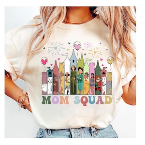 Disney Mom Squad Shirt, Disney Mom Castle Balloon Shirt, Disney Best Mom Ever Shirt, Gift For Mom, Mother&#39;s Day Gift, Disneyland Family Trip