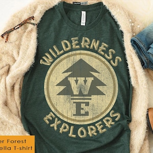 Disney Pixar Up Wilderness Explorer Badge Patch T-Shirt, Walt Disney World Tee, Disneyland Family Matching Shirts, Magic Kingdom