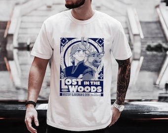 Disney Frozen 2 Kristoff & Sven Lost In The Woods Poster T-Shirt, Disneyland Christmas Matching Family Shirts, Christmas Squad Shirt