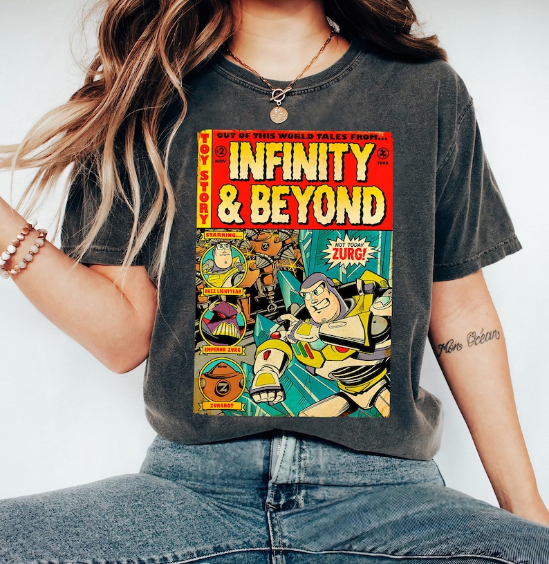 Disney Pixar Toy Story Buzz Lightyear Comic Retro Shirt, Disney Family Matching Shirt, Walt Disney World Shirt, Disneyland Trip Outfits image 1