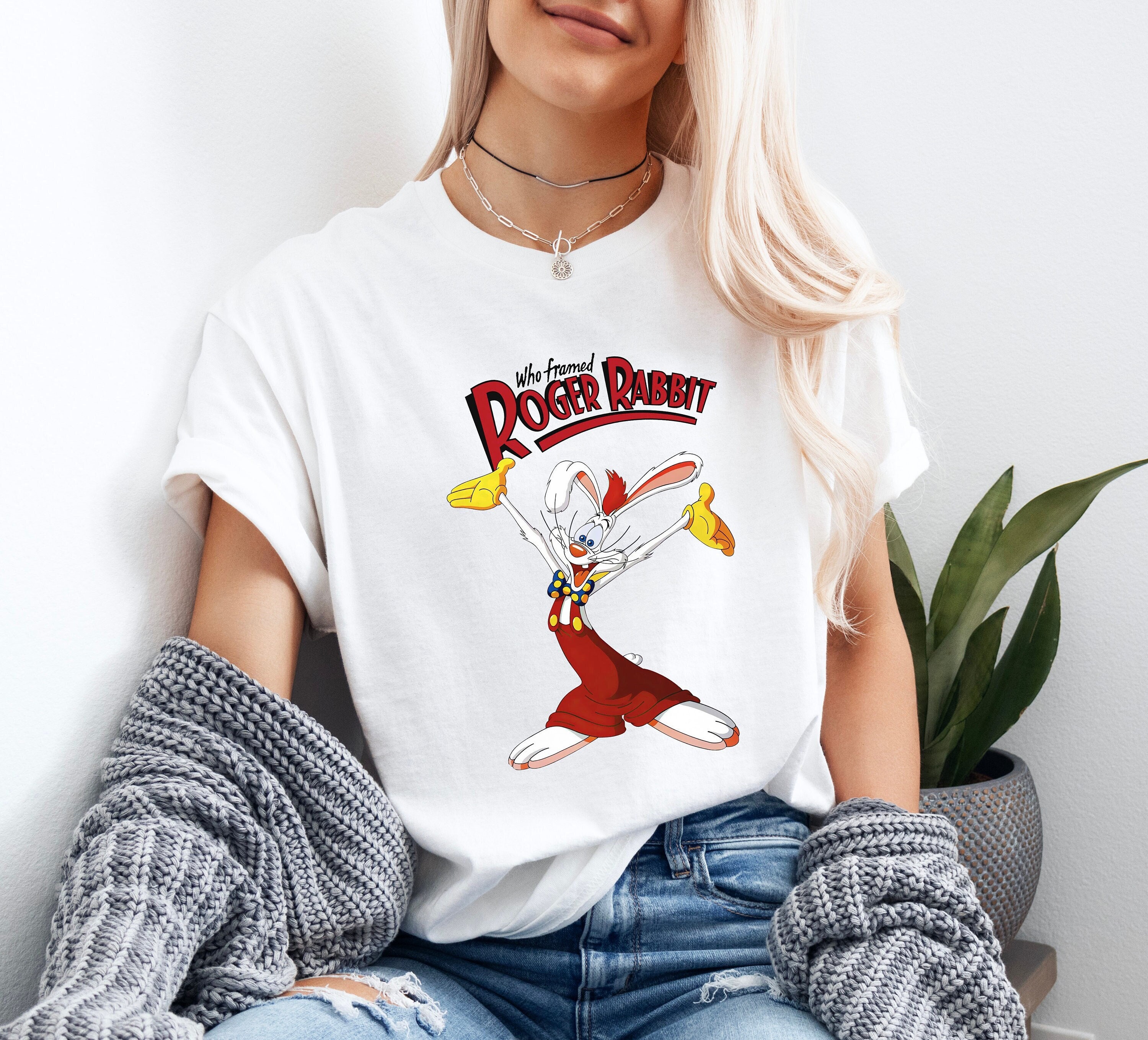 ロジャーラビット　ストレッチＴシャツ 楽天市場】CHECKER RABBIT Ringer T-shirt（チェッカーラビット