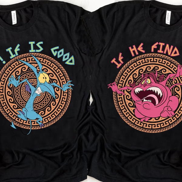 Retro Hercules Pain And Panic Matching Couple Shirt, If He Finds Out If Is Good T-Shirt, Disney Hercules, Disneyland Couple Matching Shirts