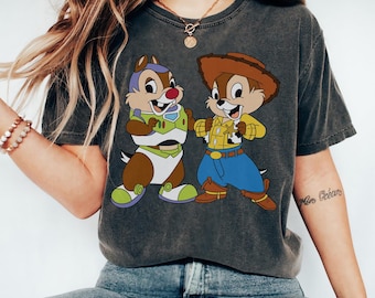 Disney Chip And Dale Halloween Toy Story Costume T-Shirt, Disney Chip N Dale Rescue Ranger Shirt, Disneyland Couple Matching Shirts