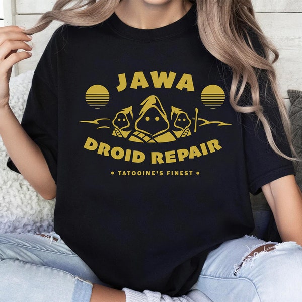 Star Wars Jawa Droid Repair Tatooine's Finest T-Shirt, Star Wars Celebration, Galaxy's Edge Tee, Disneyland WDW Family Matching Shirts