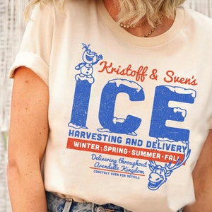 Disney Frozen Kristoff & Sven's Ice Harvesting And Delivery T-Shirt, Magic Kingdom, Walt Disney World, Disneyland Family Matching Shirts image 1