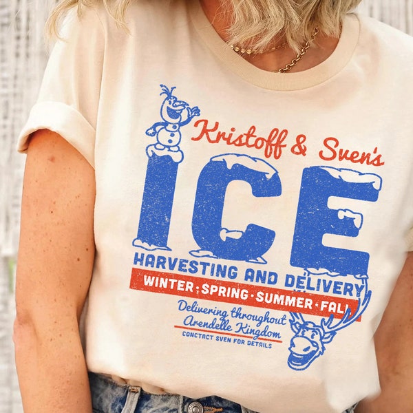 Disney Frozen Kristoff & Sven's Ice Harvesting And Delivery T-Shirt, Magic Kingdom, Walt Disney World, Disneyland Family Matching Shirts