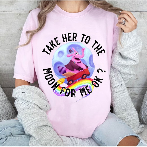 Disney Vintage Inside Out Bing Bong Shirt, Take Her To The Moon For Me Ok T-shirt, Disneyland Family Matching Shirts, Walt Disney World Tee