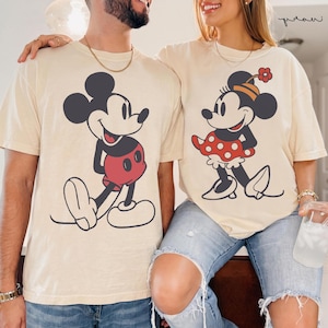 Disney Mickey & Friends Mickey Mouse Vintage Portrait Shirt, Mickey Minnie Donald Daisy Classic Pose Shirt, Disneyland Family Matching Shirt