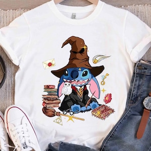 Disney Stitch Witch Shirt, Stitch Wizard Shirt, Stitch Universal Studios, Disney Stitch Halloween Pumpkin Shirt, Disneyland Halloween Trip