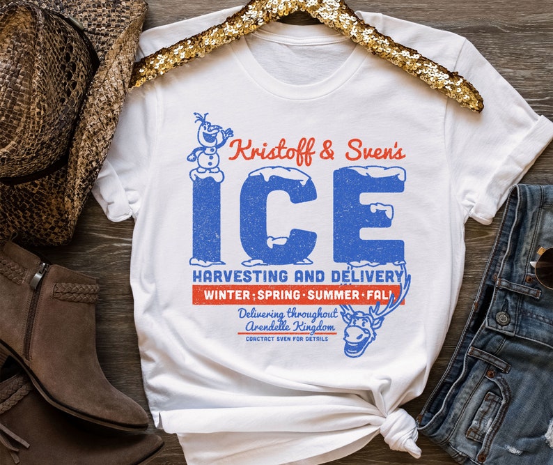 Disney Frozen Kristoff & Sven's Ice Harvesting And Delivery T-Shirt, Magic Kingdom, Walt Disney World, Disneyland Family Matching Shirts image 3