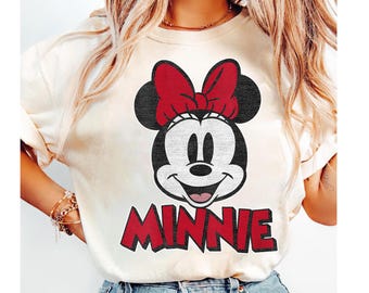 Disney Mickey y sus amigos Minnie Mouse Retrato clásico, Camiseta a juego para la familia de Disneyland, Camiseta de Magic Kingdom, Camiseta del parque temático WDW Epcot