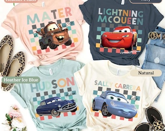 Disney Charaktere Shirt, Disney Cars Charaktere Shirt, Disney passendes Shirt, Lightning McQueen, Tow Mater Shirt, Disney Gruppe passendes Shirt