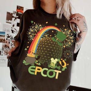 Camiseta del Día de San Patricio de Disney Epcot Center, camiseta del Disney Irish World Tour, camiseta del trébol irlandés, regalo del Día de San Patricio, viaje a Disneyland