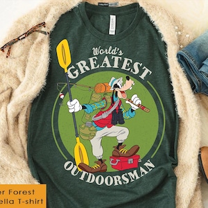 Disney A Goofy Movie Love Fishing World's Greatest Out Doorsman Shirt, Father's Day, Disneyland Family Matching Shirt, Magic Kingdom Tee image 1