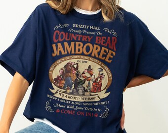 レトロなカントリーベア・ジャンボリーTシャツ、グリズリーホール