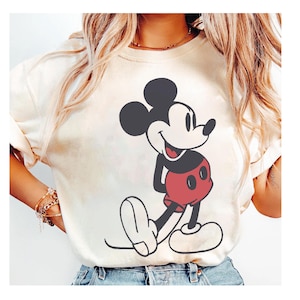 Disney Mickey & Friends Mickey Mouse Vintage Portrait Shirt, Mickey Minnie Donald Daisy Classic Pose Shirt, Disneyland Family Matching Shirt