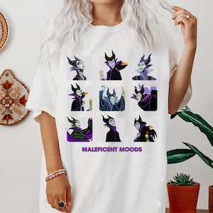 Disney Maleficent Moods Funny Horror Disney Family Matching Tee, Disneyland Family Vacation Trip, WDW Matching Shirts, Magic Kingdom Outfits