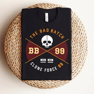 Star Wars The Bad Batch BB 99 V2 Logo T-Shirt, Star Wars Celebration, Galaxy&#39;s Edge Tee, Disneyland WDW Family Matching Shirts