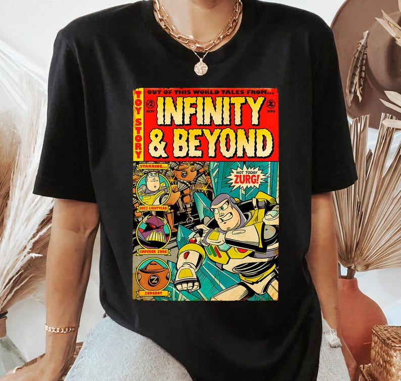 Disney Pixar Toy Story Buzz Lightyear Comic Retro Shirt, Disney Family Matching Shirt, Walt Disney World Shirt, Disneyland Trip Outfits image 2