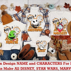 Customized Disney All Characters Halloween Shirt, Mickey & Friends Toy Story 5 Stitch Star War Marvel Halloween Tee, Mickey's Not So Scary image 8