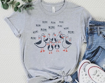Maglietta Disney Pixar divertente Alla ricerca di Nemo con i gabbiani per la mamma, maglietta Disney per la festa della mamma, regalo per la mamma, maglietta per la mamma, maglietta coordinata per la famiglia di Disneyland